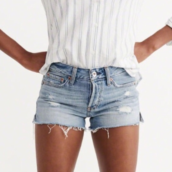 NWT The A&F Destroyed Boyfriend Shorts - Picture 8 of 8